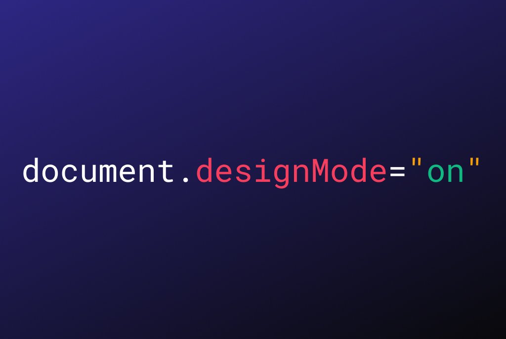 Picture of Document.DesignMode